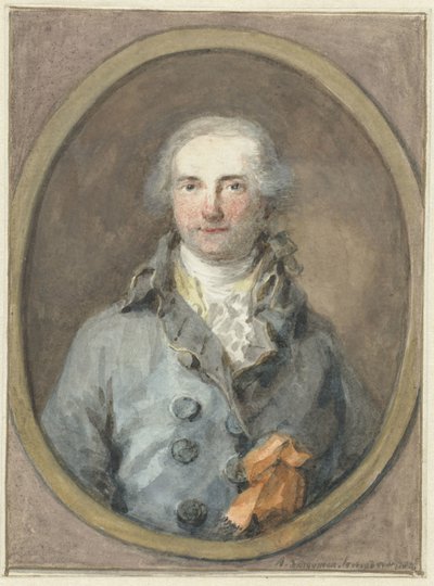 Ritratto di un gentiluomo in una cornice ovale da Aert Schouman
