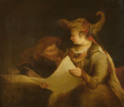 Ester e Mardocheo, c.1685 da Aernt de Gelder