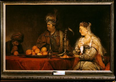 Aman e Assuero al banchetto di Ester da Aernt de Gelder