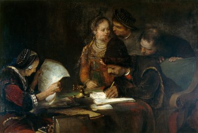 Il contratto di matrimonio, c.1670 da Aert de Gelder