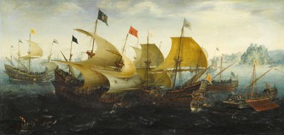 La battaglia di Cadice del 1587 da Aert van Antum
