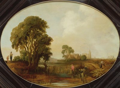 Paesaggio con tagliatori di canne, XVII secolo da Aert van der Neer