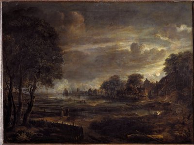 Paesaggio al chiaro di luna da Aert van der Neer