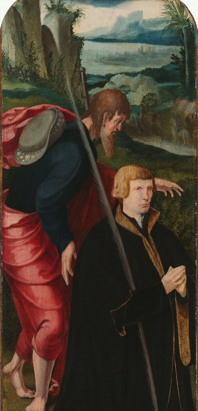 La resurrezione di Lazzaro (ala sinistra interna di un trittico con il donatore maschio e San Giacomo Maggiore) da Aertgen Claesz van Leyden (attributed to)