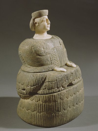 Statuetta di una dea con kaunakes, conosciuta come Principessa di Battriana, III millennio a.C. da Afghan School