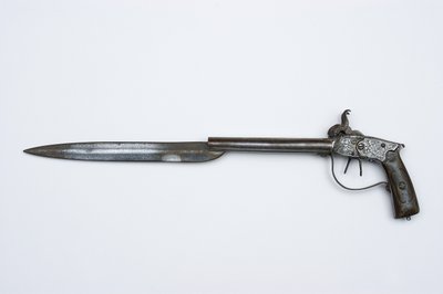 Pistola a percussione a doppia canna, c.1840 da African