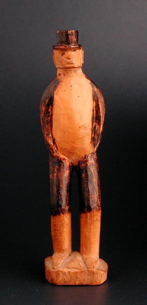 Figura in piedi di un uomo europeo, Sud-Est Africa, fine XIX secolo da African
