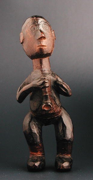 Figura in piedi di un uomo europeo con una pipa, Sud-Est Africa, fine XIX secolo da African