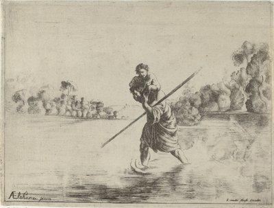 San Cristoforo da After Adam Elsheimer