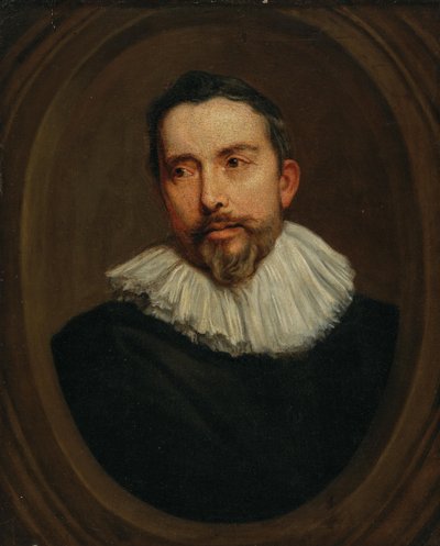 Ritratto di uomo in un ovale dipinto da after Anthony van Dyck