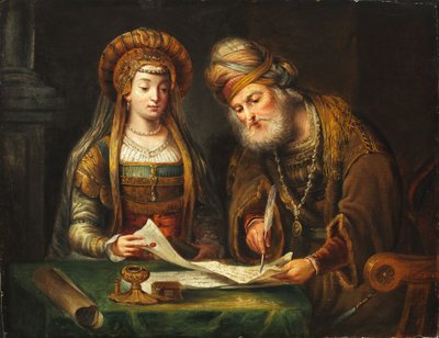 Ester e Mardocheo da After Arent de Gelder