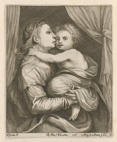 Madonna col Bambino da After David Teniers the Younger