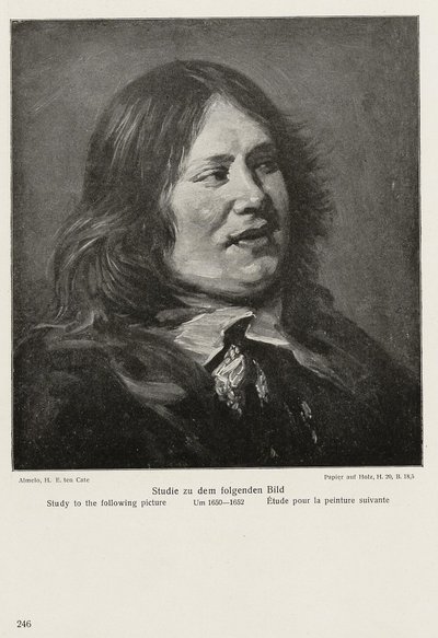 Schizzo del busto di Stephanus Gerardts da After Frans Hals