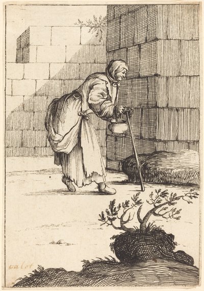 Mendicante donna da After Jacques Callot