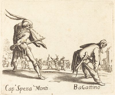 Cap. Spessa Monti e Bagattino da After Jacques Callot