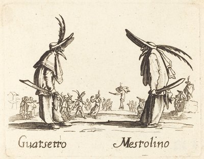 Guatsetto e Mestolino da After Jacques Callot