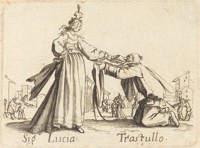 Signa. Lucia e Trastullo da After Jacques Callot