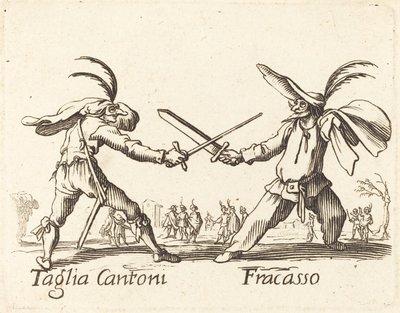 Taglia Cantoni e Fracasso da After Jacques Callot