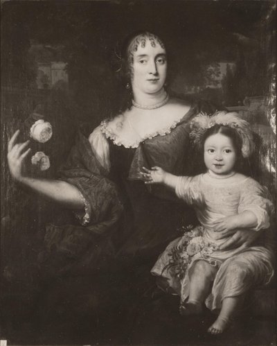 Doppio ritratto di Maria van Berckel (1631-1796) e della figlia da After Jan de Baen