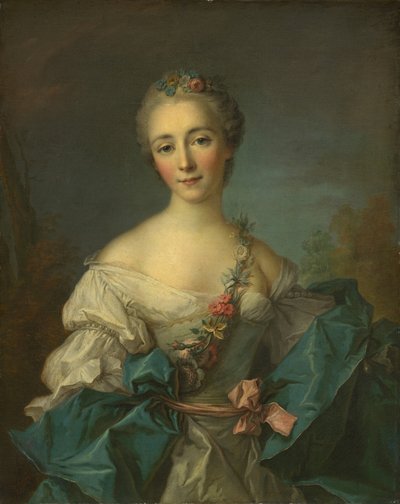 Ritratto di una giovane donna da After Jean Marc Nattier