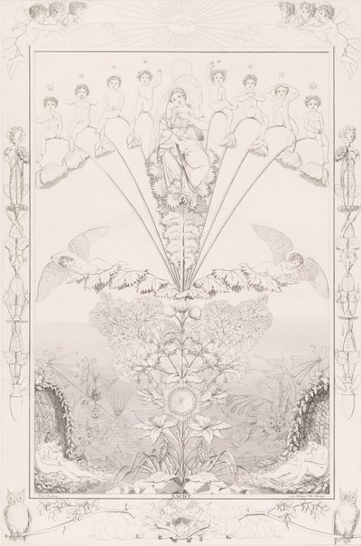 Notte, dalla serie I tempi del giorno, 1807 da After Philipp Otto Runge