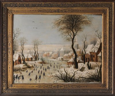 Paesaggio invernale con una trappola per uccelli da After Pieter Brueghel the Elder