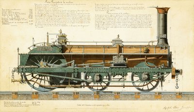 Locomotiva ad Alta Velocità, 1864 da Agapele Jemeppes
