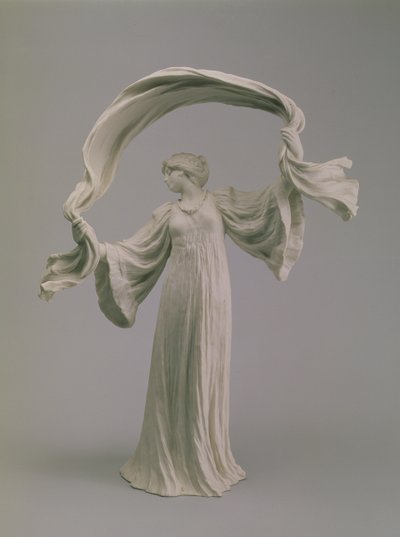 Ballerina con una sciarpa da un centrotavola, Sevres, 1900 da Agathon Leonard