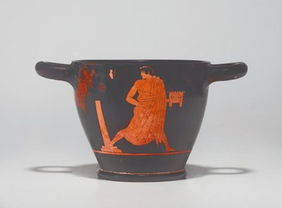 Skyphos a figure rosse attiche, c. metà del V secolo a.C. da Agathon Painter (attr. to)