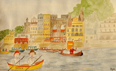Il viaggio, Varanasi da Agnes Girardon