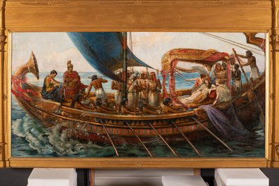 La fuga di Antonio e Cleopatra dalla battaglia di Azio, c.1897 da Agnes Pringle