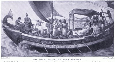 La fuga di Antonio e Cleopatra, c.1920 da Agnes Pringle
