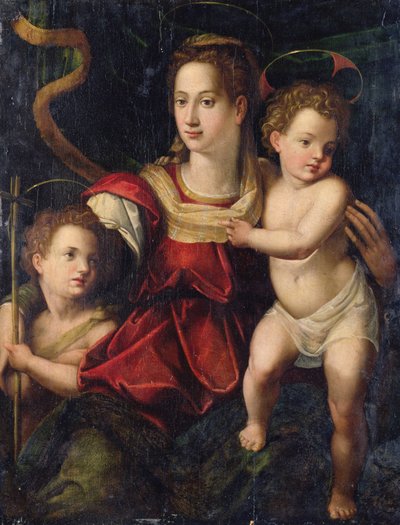 La Madonna col Bambino e il piccolo San Giovanni Battista da Agnolo (after) Bronzino