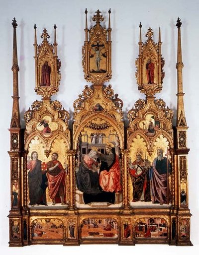 Incoronazione della Vergine, trittico da Agnolo and Bartolomeo degli Erri