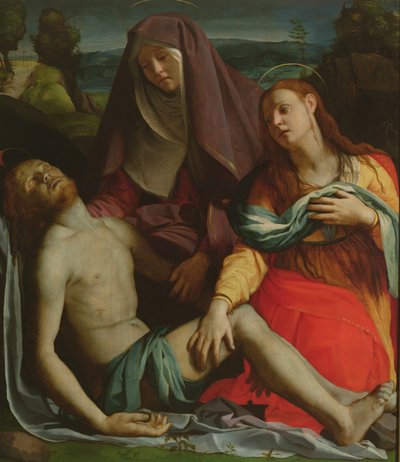 Cristo morto tra la Vergine e Maria Maddalena da Agnolo Bronzino