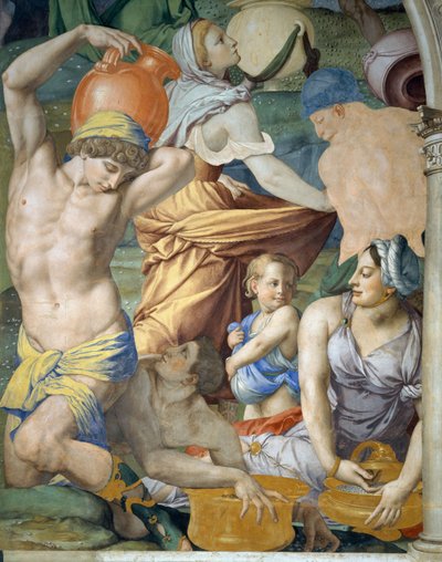 La Raccolta della Manna (dettaglio), 1540-1545 da Agnolo Bronzino