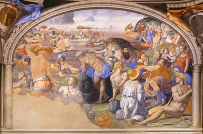 Gli Israeliti attraversano il Mar Rosso da Agnolo Bronzino