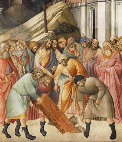 Re Salomone che seppellisce una delle travi della Croce, c.1380 da Agnolo Gaddi