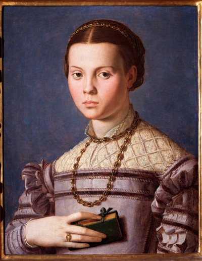 Ritratto di una bambina con un libro da Agnolo Bronzino