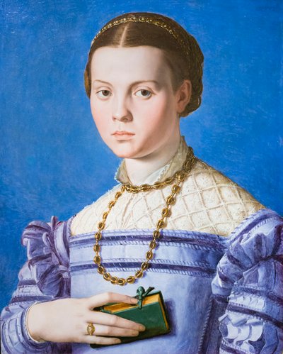Ritratto di una ragazza con un libro, forse Giulia di Alessandro de Medici da Agnolo Bronzino