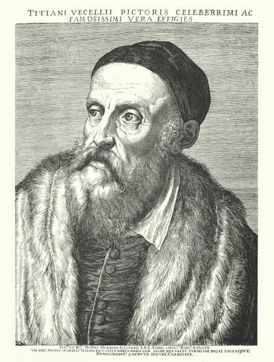 Tiziano, artista del Rinascimento italiano da Agostino (after) Carracci