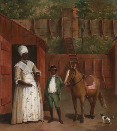 Una madre con suo figlio e un pony, ca. 1775 da Agostino Brunias