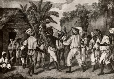 Incontro di bastonatura tra negri inglesi e francesi sull