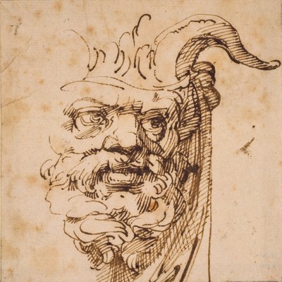 Una maschera silvana da Agostino Carracci