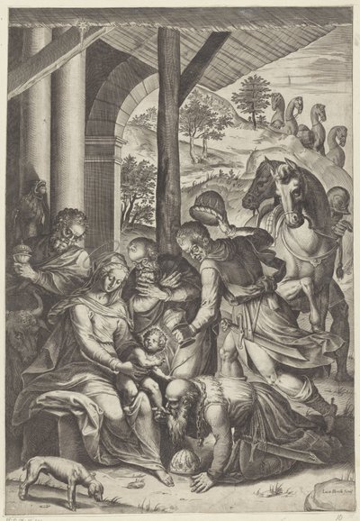 Adorazione dei Magi da Agostino Carracci