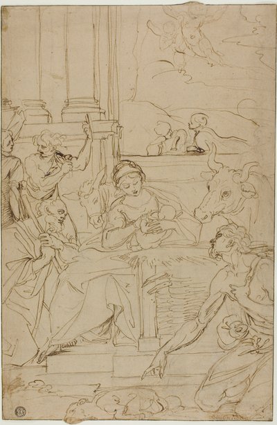 Adorazione dei pastori da Agostino Carracci