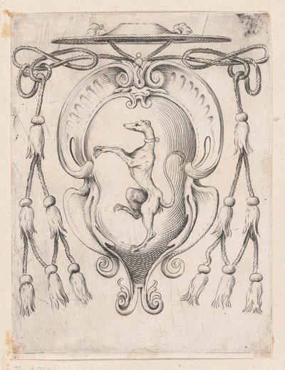 Stemma di un cardinale della famiglia Sampieri da Agostino Carracci