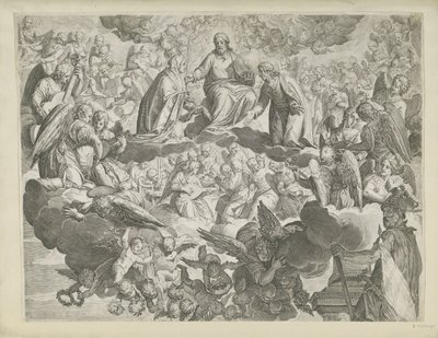 Il martirio di Santa Giustina di Padova (metà superiore) da Agostino Carracci