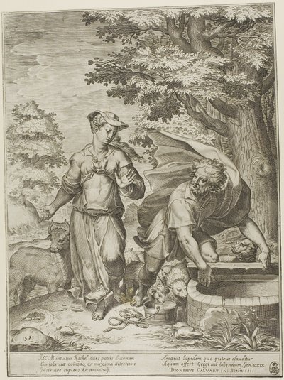 Giacobbe e Rachele da Agostino Carracci