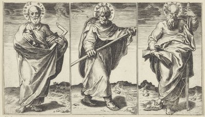 Giacomo il Minore, Giacomo il Maggiore e Mattia (Cristo, Maria, Giovanni Battista e gli apostoli) da Agostino Carracci